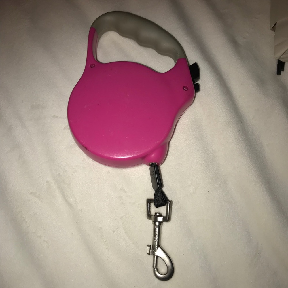 Pink dog leash for small to medium size dog